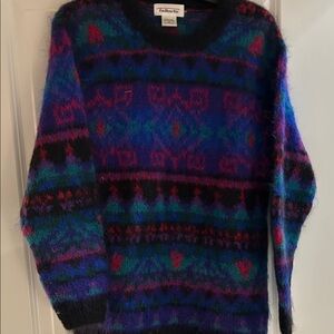 Talbots Multicolor Patterned Sweater
